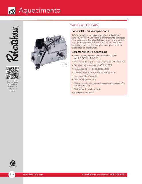 CATÃLOGO DE PRODUTO - Invensys Controls