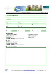 Registration form VIV EXPO 2010 - Invest in Bretagne