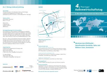 Außenwirtschaftstag - Invest in Thuringia