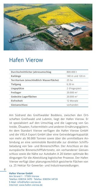 Hafenstandorte in Vorpommern - WirtschaftsfÃ¶rdergesellschaft ...
