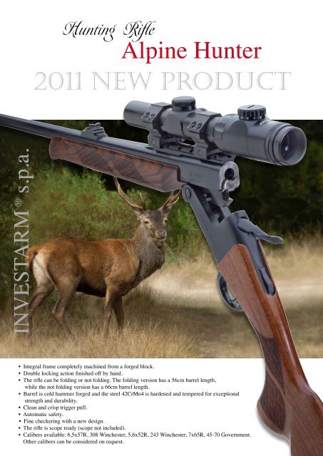 Investarm Left Handed Deer Stalker Rifle