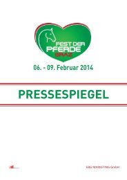 Fest der Pferde Graz Pressespiegel 2014