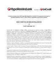 DOCUMENTO DI REGISTRAZIONE - UniCredit