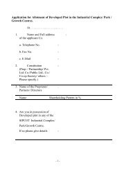 SIPCOT Land Allotment Form