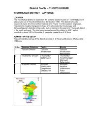 District Profile – THOOTHUKKUDI