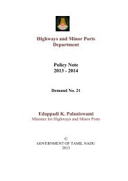 Highways and Minor Ports Policy Note 2013-14