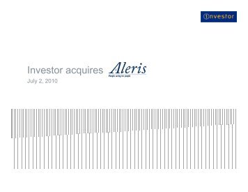 Presentation Aleris - Investor AB