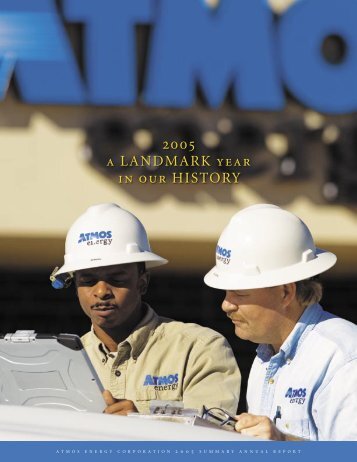 2005 Atmos Energy Corporation - PDF, 1.8 MB - InvestQuest