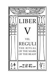 Liber V, Mark of the Beast - Invisible House Society