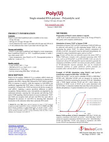 Poly(U) TDS - InvivoGen