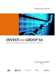 INVESTcon GROUP SA - Inwest Consulting SA