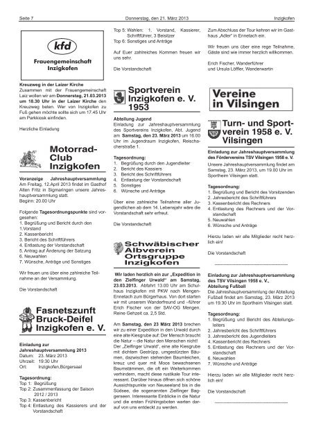 BÃ¼rgerblatt 12/201 - Inzigkofen