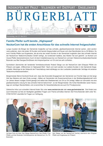 BÃ¼rgerblatt 21/201 - Inzigkofen