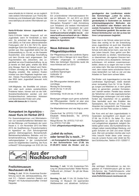 BÃ¼rgerblatt 27/201 - Inzigkofen