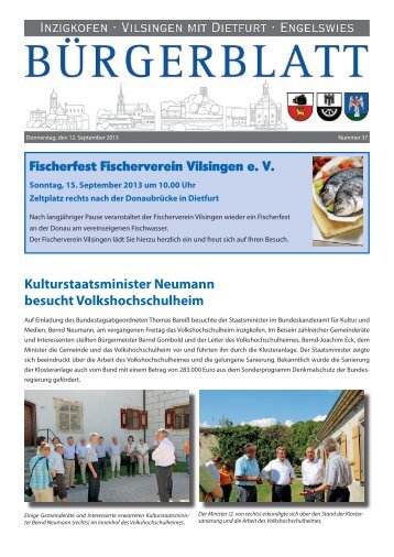 Bürgerblatt 37/201 - Inzigkofen