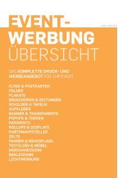 Event- Werbung übersicht