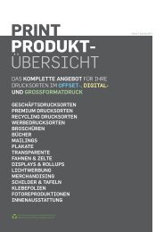 PRINT PRODUKT- ÜBERSICHT