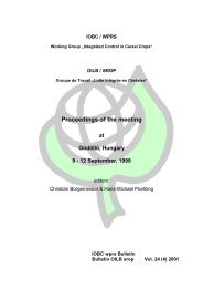 Proceedings of the meeting - IOBC-WPRS