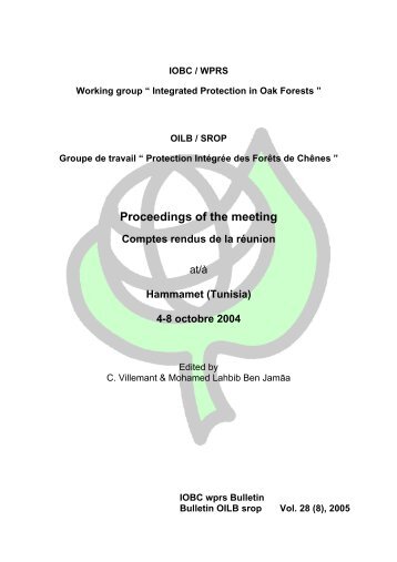 Proceedings of the meeting - IOBC-WPRS