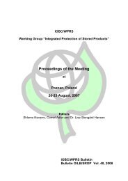 Proceedings of the Meeting - IOBC-WPRS