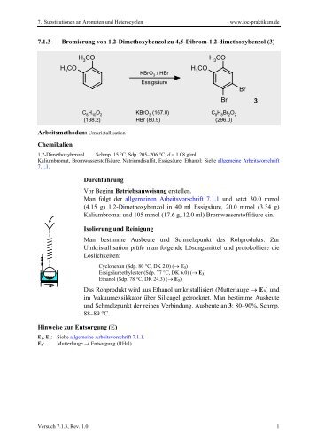7.1.3: 4,5-Dibrom-1,2-dimethoxybenzol