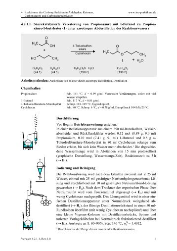4.2.1.1: PropionsÃ¤ure-1-butylester