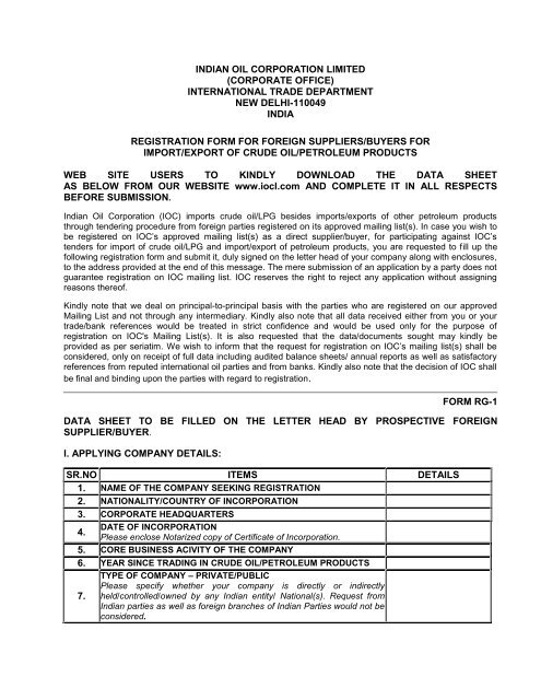 for crude and petroleum products indian oil corporation limited annual cash flow projection template
