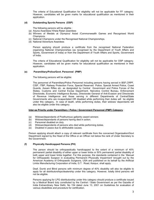 Brochure on Selection of INDANE (LPG) Distributors â March 2010 ...