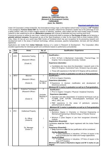 Research & Development Centre - Indian Oil Corporation Limited