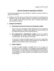 Selection of Service Provider for Operation of COCOs - Indian Oil ...