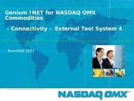 Genium INET - NASDAQ OMX Trader Nordic