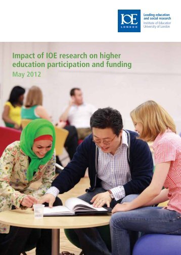 Impact of IOE research on higher education participation and funding