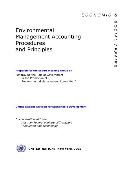 Environmental Management Accounting Procedures and Principles