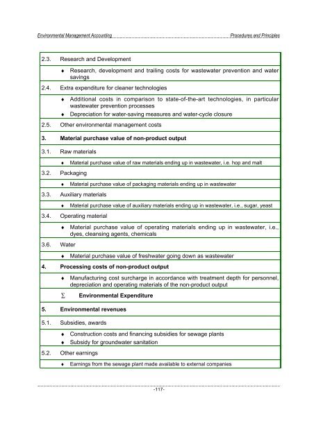 Environmental Management Accounting Procedures and Principles