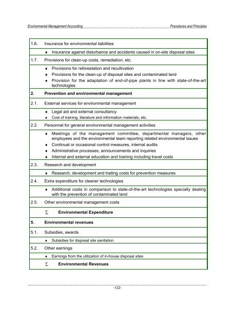 Environmental Management Accounting Procedures and Principles