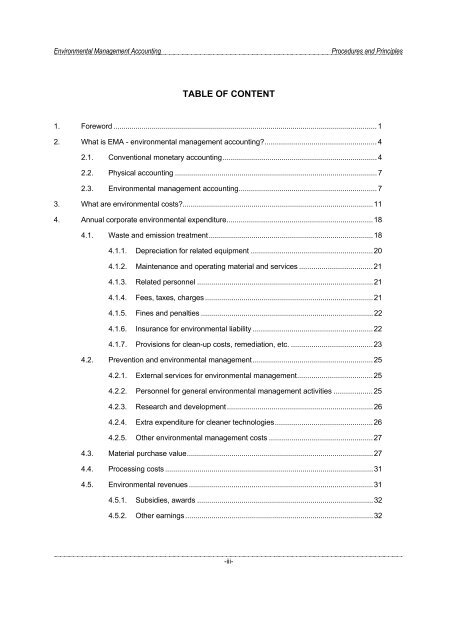 Environmental Management Accounting Procedures and Principles