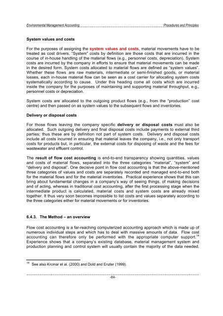 Environmental Management Accounting Procedures and Principles