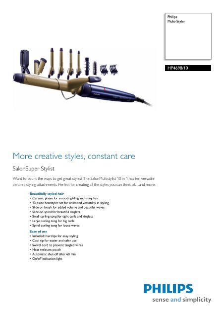 HP4698/10 Philips Multi-Styler HP4698/10 Philips Multi-Styler
