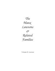 volume ii.pdf - The Isle of Man Family History Society