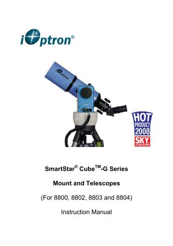 SmartStar Cube -G Series Mount and Telescopes (For ... - iOptron