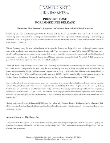 PRESS RELEASE FOR IMMEDIATE RELEASE