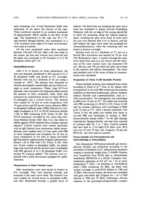 Muller Cell Expression of Gliol Fibrillory Acidic Protein offer Genetic ...