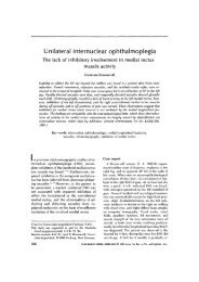 Unilateral internuclear ophthalmoplegia - Investigative ...