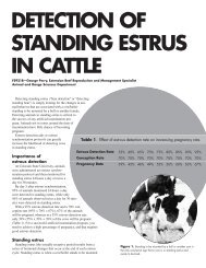 detection of standing estrus in cattle - Applied Reproductive ...