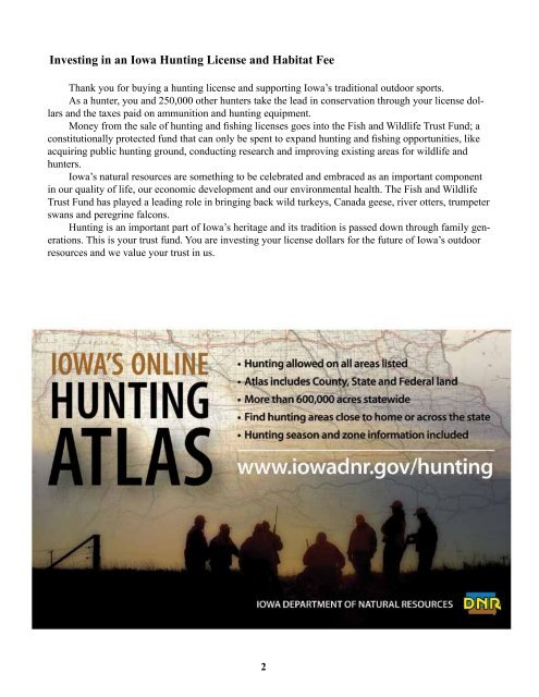 2012-13 Iowa Hunting And Trapping Regulations - Iowa Department ...