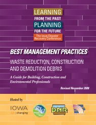 Waste Reduction, Construction and Demolition Debris - Iowa ...