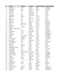 Remington Model 11 Serial Number Chart