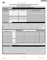 iowa department of natural resources npdes permit application