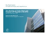 The (Non)Use of Treaty Object and Purpose in IP Disputes in the WTO