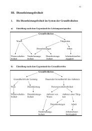 III. Dienstleistungsfreiheit